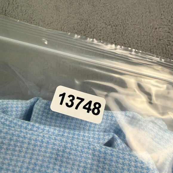 Vineyard Vines Sweatshirt Mens 2XL Blue Bluffs Quarter Zip Pullover Houndstooth - Picture 7 of 7